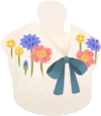 お花柄の付け襟の画像