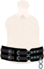 黒革パンクベルトの画像