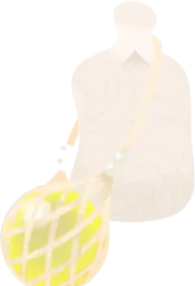 ガラス浮き玉のアクセの画像