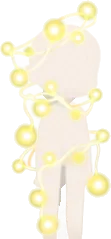 絡まる電飾の画像