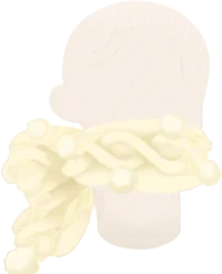もこもこニットマフラーの画像