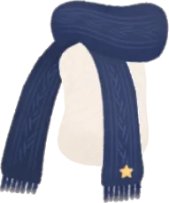 ケーブル編みのロングマフラーの画像