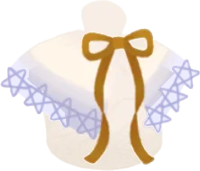 星形フリルの付け襟の画像
