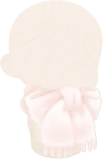 リボン結びマフラーの画像