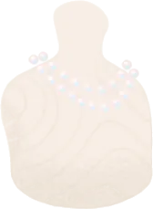 ビンクパールの二連ネックレスの画像