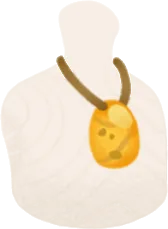 琥珀ネックレスの画像