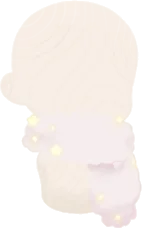 ふわもこ雲マフラーの画像