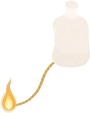 ロウソクの芯の画像