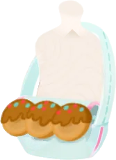 タコヤキショルダーバッグの画像
