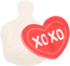 ハート・XOXOの画像