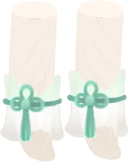 薄布の脚飾りの画像