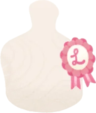 キュートなロゼットの画像