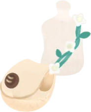 蔓編みの布かばんの画像