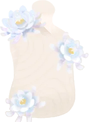 寄り添う月下美人の画像