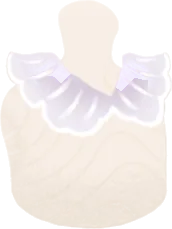 チュールフリルカラーの画像