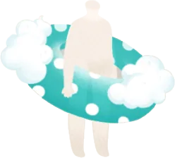 あわあわ浮き輪の画像