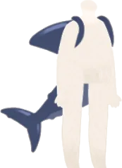 大きなかっこいいヒレの画像