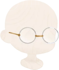 シンプルな眼鏡の画像