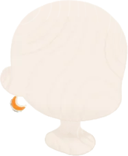 月のイヤリングの画像