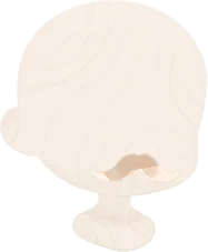 くるんとした髭の画像