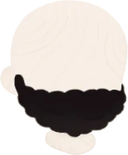 たわわな髭の画像