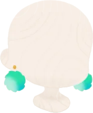 ツノリムルモチーフピアスの画像
