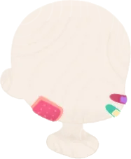 カラフル絆創膏の画像