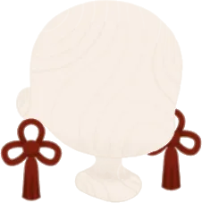 みやびな紅色イヤリングの画像
