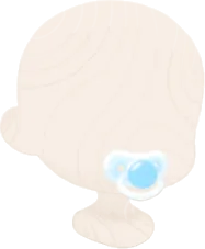 水色のおしゃぶりの画像