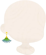 フサムシのピアスの画像