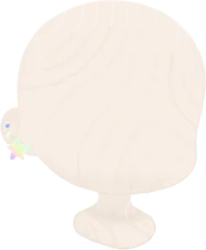 結晶で作られたピアスの画像