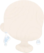 雫のピアスの画像