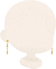 ゴールドロングピアスの画像