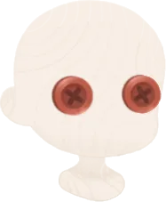 道化師のボタンの画像