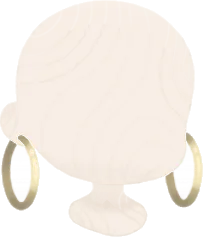 ゴールドリングピアスの画像