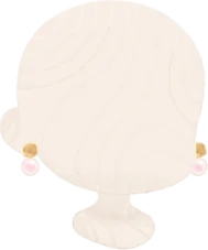 アラザンのイヤリングの画像