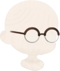 紳士の眼鏡の画像