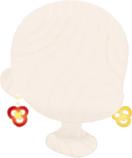 スライスパプリカピアスの画像