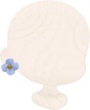 小さな花のピアスの画像