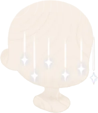 冬のかけらフェイスベールの画像