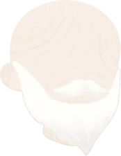 ふさふさ白ヒゲの画像