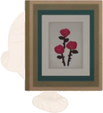 3輪の薔薇が描かれた絵画の画像