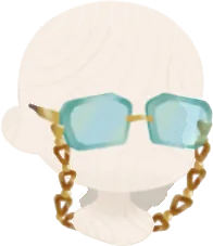 グリーンスクエアグラスの画像