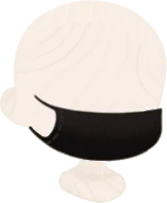 ラボの黒マスクの画像