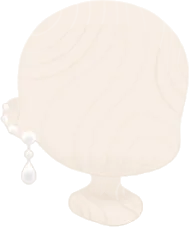 きらきら雨粒ピアスの画像