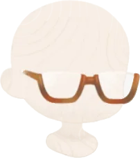 べっ甲アンダーリムグラスの画像