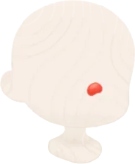 鼻についたケチャップの画像