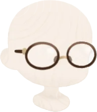 コーヒーブラウン眼鏡の画像