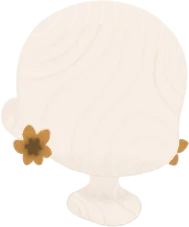 コーヒー染めて作ったピアスの画像