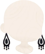 まじないの黒ピアスの画像